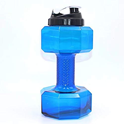 dumbbell water bottle- transparent water bottle