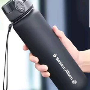 matte plastic bottle with filter and handle (sanlem bottle)