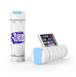 bluetooth speaker with phoneholder and flask