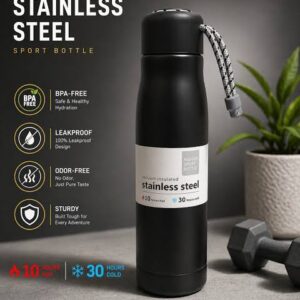 oak stainless steel flask