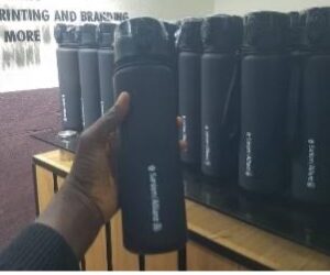 matte plastic bottle with filter and handle (sanlem bottle)