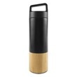 vacuum flask with half bamboo flask
