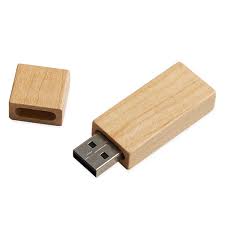 16gb bamboo flash drive and handle