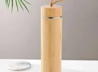 bamboo flask with handle