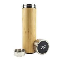 bamboo flask with temperature
