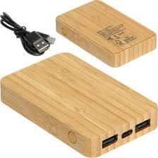 10000mah wireless bamboo powerbank