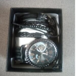 men watch and hand bangles